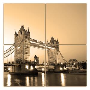 Obraz na plátně - Tower Bridge - čtverec 330FD (60x60 cm)