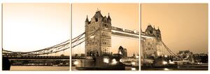 Obraz na plátně - Tower Bridge - panoráma 530FB (90x30 cm)