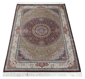 BE Koberec Anatolia Silk 32510 RED - červený obdélníkový Rozměr: 80x150 cm