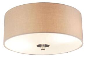 Venkovská stropní lampa béžová 30 cm - buben
