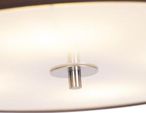 Venkovská stropní lampa hnědá 50 cm - buben