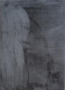 BE Koberec Cozy 1453 DARK GREY - šedý obdélníkový Rozměr: 80x150 cm