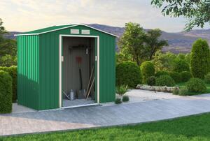 Zahradní domek ARES A 2,71 m² zelená + podlahová konstrukce ARES A IWH-10230021 + IWH-10240001