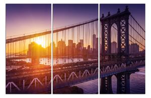 Obraz na plátně - Západ slunce nad Manhattanem 126B (120x80 cm)