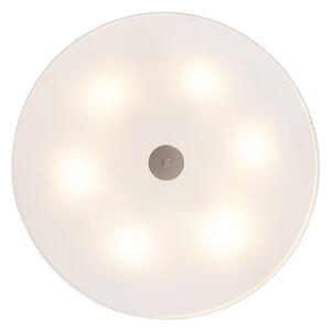Venkovské stropní svítidlo bílé 70 cm - buben