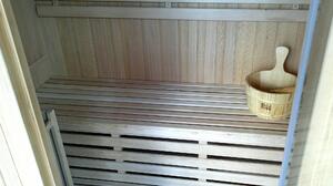 M-Spa - HARVIA - Suchá sauna so saunovou pecou pre 3 osoby, 154 x 110 x 192cm