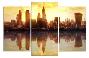 Obraz na plátně - Západ slunce Londýn 128C (90x60 cm)