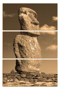 Obraz na plátně - Ahu Akivi moai - obdélník 7921FB (90x60 cm )