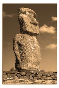 Obraz na plátně - Ahu Akivi moai - obdélník 7921FA (100x70 cm)