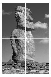 Obraz na plátně - Ahu Akivi moai - obdélník 7921ČD (90x60 cm)