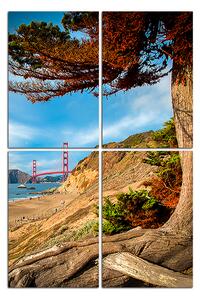 Obraz na plátně - Golden Gate Bridge - obdélník 7922D (90x60 cm)