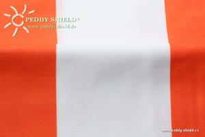Peddy Shield Sluneční plachta 270 x 140 cm oranžovo-bílá