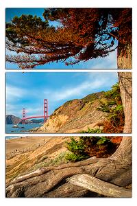 Obraz na plátně - Golden Gate Bridge - obdélník 7922B (105x70 cm)
