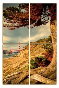 Obraz na plátně - Golden Gate Bridge - obdélník 7922FD (120x80 cm)