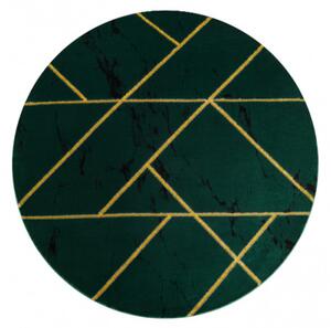 Koberec EMERALD exkluzivní 1012 kruh - glamour, marmur, geometrický zelený/zlatý