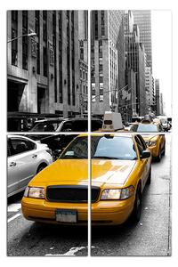 Obraz na plátně - Taxi z New Yorku - obdélník 7927C (120x80 cm)