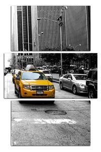 Obraz na plátně - Taxi z New Yorku - obdélník 7927ČC (90x60 cm)