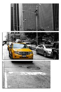 Obraz na plátně - Taxi z New Yorku - obdélník 7927ČD (120x80 cm)