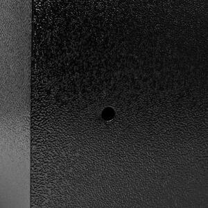 ViaDomo Via Domo - Kovový sejf se zámkem na klíč Isola - černá - 23x17x17 cm