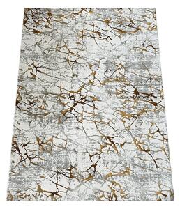 BE Koberec Pera 3305 ORANGE - oranžovo-šedý obdélníkový Rozměr: 60x100 cm