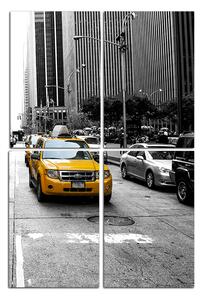 Obraz na plátně - Taxi z New Yorku - obdélník 7927ČE (120x80 cm)