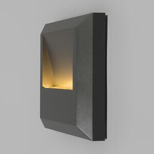 Moderní nástěnná lampa tmavě šedá včetně LED - Gem 2