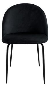 ViaDomo Via Domo - Židle Fiore - černá - 50x78x47 cm