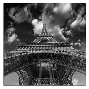 Obraz na plátně - Eiffelova věž - pohled zezdola - čtverec 335ČA (50x50 cm)