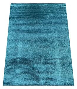 BE Koberec Mosso 8251 TURQUOISE - Tyrkysový obdélníkový Rozměr: 50x80 cm