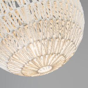 Retro závěsná lampa bílá 40 cm - Lina Ball 40