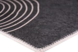 Antracitový pratelný koberec 80x150 cm – Vitaus