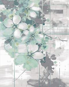 BE Koberec Myra 1532 GREEN - zeleno-šedý obdélníkový Rozměr: 60x100 cm