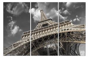 Obraz na plátně - Eiffelova věž - pohled zezdola 135FB (90x60 cm )