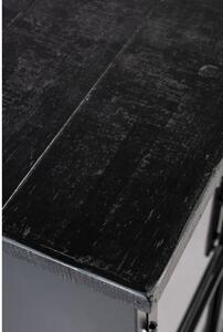 Černá kovová vitrína 65x105 cm Ferre – White Label