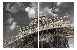 Obraz na plátně - Eiffelova věž - pohled zezdola 135FD (90x60 cm)
