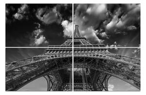 Obraz na plátně - Eiffelova věž - pohled zezdola 135ČD (120x80 cm)