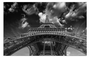 Obraz na plátně - Eiffelova věž - pohled zezdola 135ČA (120x80 cm)