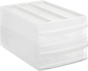 Rotho DUO M - Box se 2 zásuvkami (A4), úložný box vysunovací, transparentní Rotho SYSTEMIX