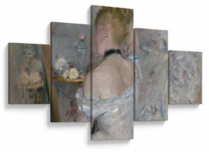 Obraz - Berthe Morisot, Woman at Her Toilette, reprodukce (125x70 cm)