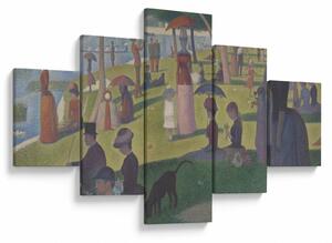 Obraz - Georges Seurat, A Sunday on La Grande Jatte, reprodukce (125x70 cm)