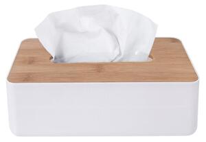 Orion Bambusový box na papírové kapesníky a sáčky, bílý WHITNEY 127529