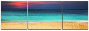 Obraz na plátně - Moře při západu slunce - panoráma 543C (90x30 cm)