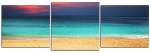Obraz na plátně - Moře při západu slunce - panoráma 543D (150x50 cm)