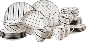 KOMBINOVANÁ SOUPRAVA 30dílné, porcelán keramika Ritzenhoff Breker - Kolekce nádobí