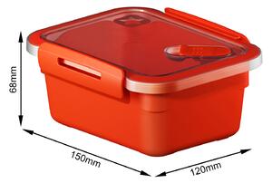 Rotho XS - Plastový box, krabička, dóza, do mikrovlnky Rotho MEMORY, 0,6l, červená