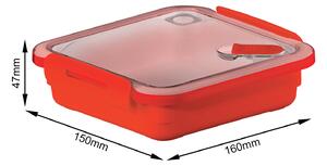Rotho XS II. - Plastový box, krabička, dóza, do mikrovlnky Rotho MEMORY, 0,56l, červená