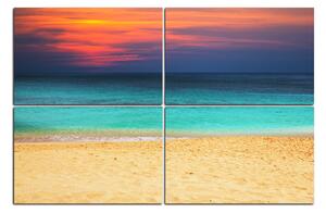 Obraz na plátně - Moře při západu slunce 143E (90x60 cm)