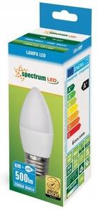 Spectrum LED LED žárovka Studená E-27 230V 6W svíčka 13062