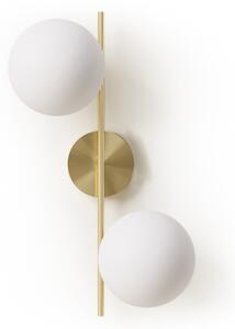 Nástěnné svítidlo v bílo-zlaté barvě ø 14 cm Mahala – Kave Home