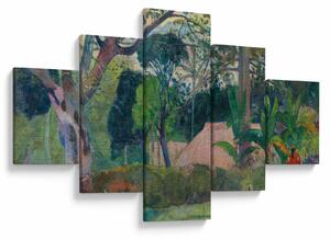Obraz - Paul Gauguin, Te raau rahi (The Big Tree), reprodukce (125x70 cm)